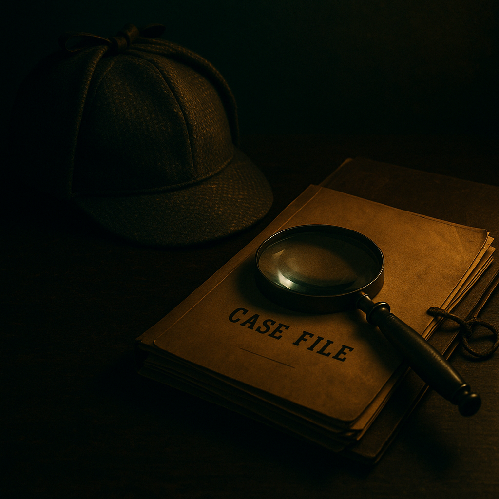 Detective mystery background